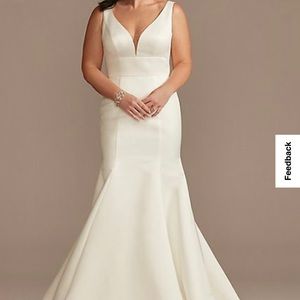David’s Bridal Wedding Gown- Ivory US14